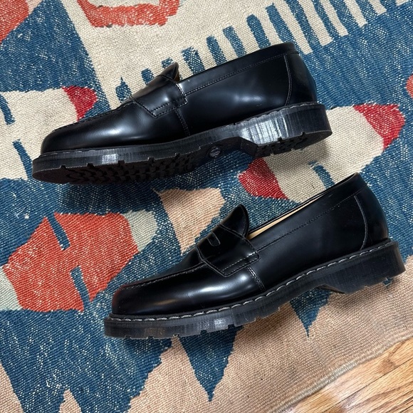 Solovair High Shine Leather Penny Loafers - Picture 10 of 11